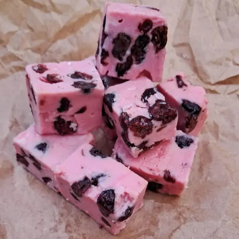 Brusinkový fudge