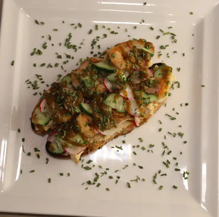 Hidden Giraffe café — Shrimp Toast 1