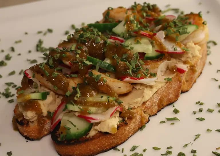 Hidden Giraffe café — Shrimp Toast 2
